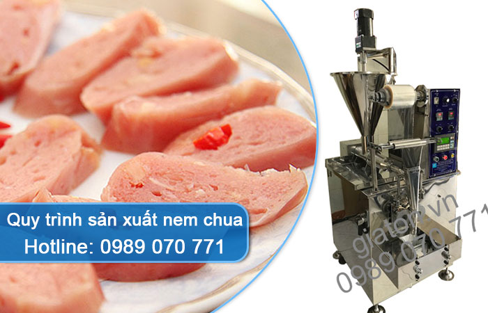 quy trình sản xuất nem chua